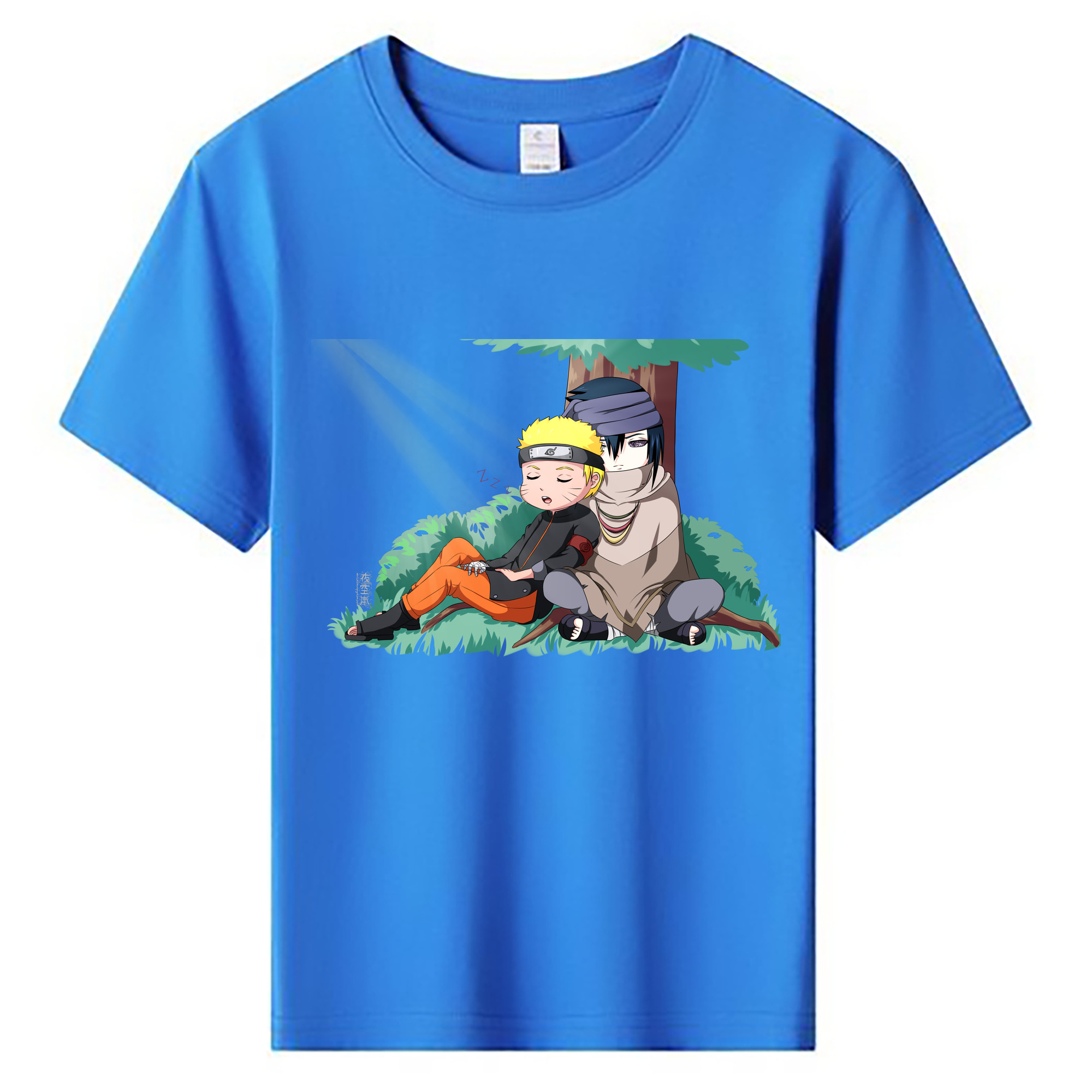 （画像用） NARUTO -ナルト- うずまき ナルト Uzumaki Naruto 綿100％キッズTシャツ（フロントプリント）